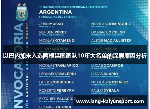以巴内加未入选阿根廷国家队10年大名单的深层原因分析