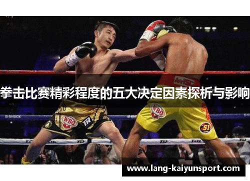 拳击比赛精彩程度的五大决定因素探析与影响 拳击比赛精彩程度的五大决定因素探析与影响